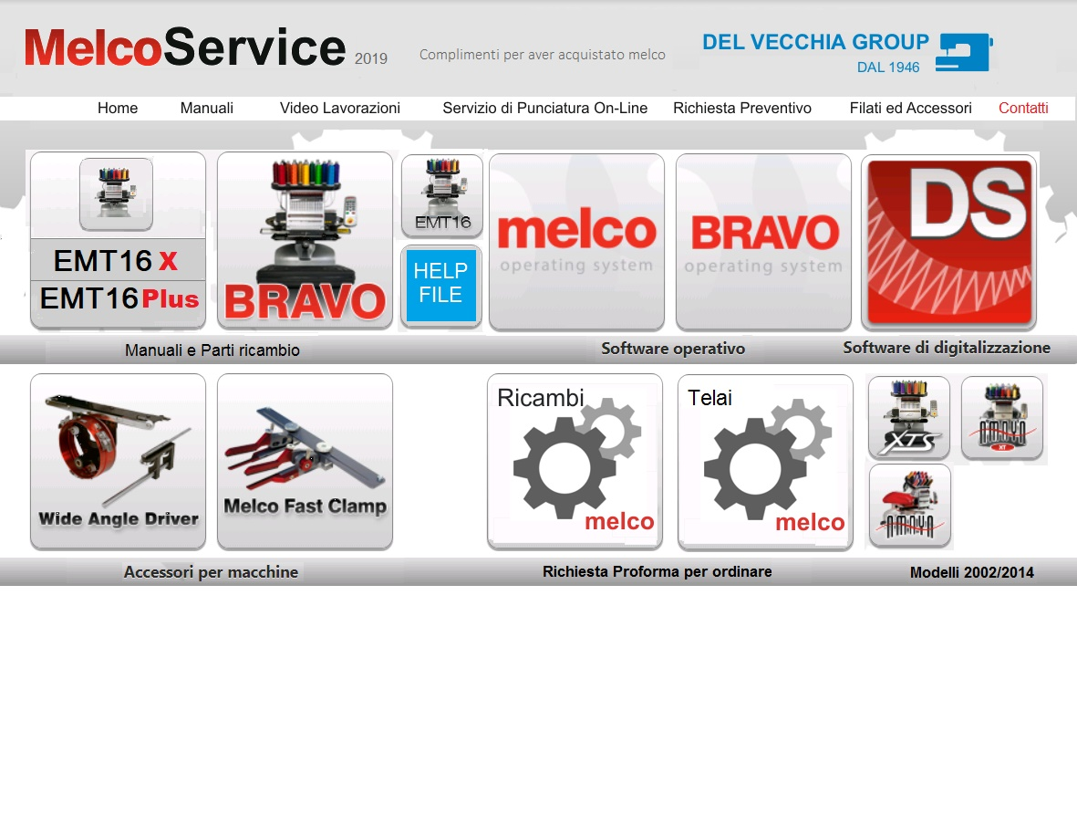 melco manuali e cataloghi